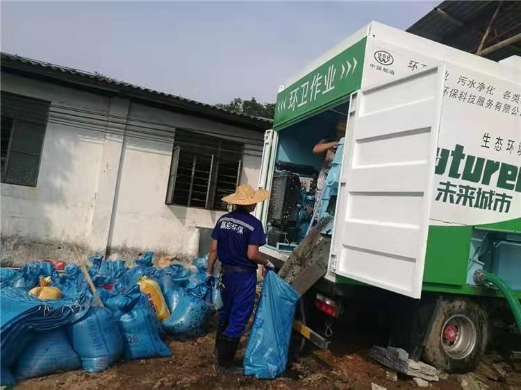湘桥工业污泥压干处理